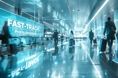 airport fast track assistance for arrivals and departures where available